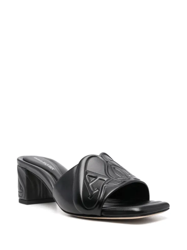 【Alexander McQueen】SEAL SANDAL 55MM◆780713WIF13 Alexander McQueen 55mm Seal Sandals | Gold | FARFETCH