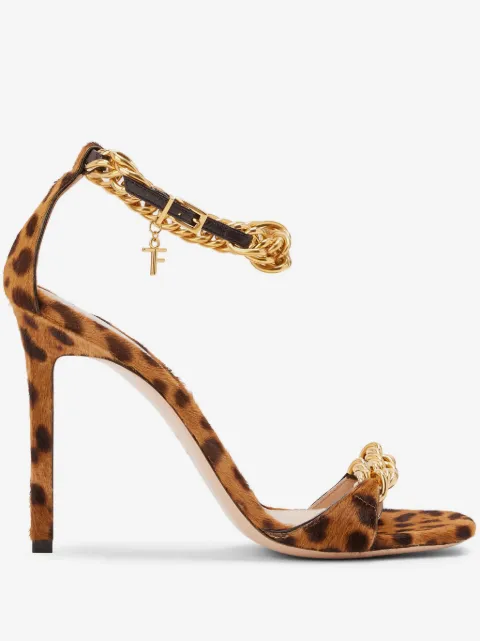 TOM FORD Zenith 105mm calf-hair sandals