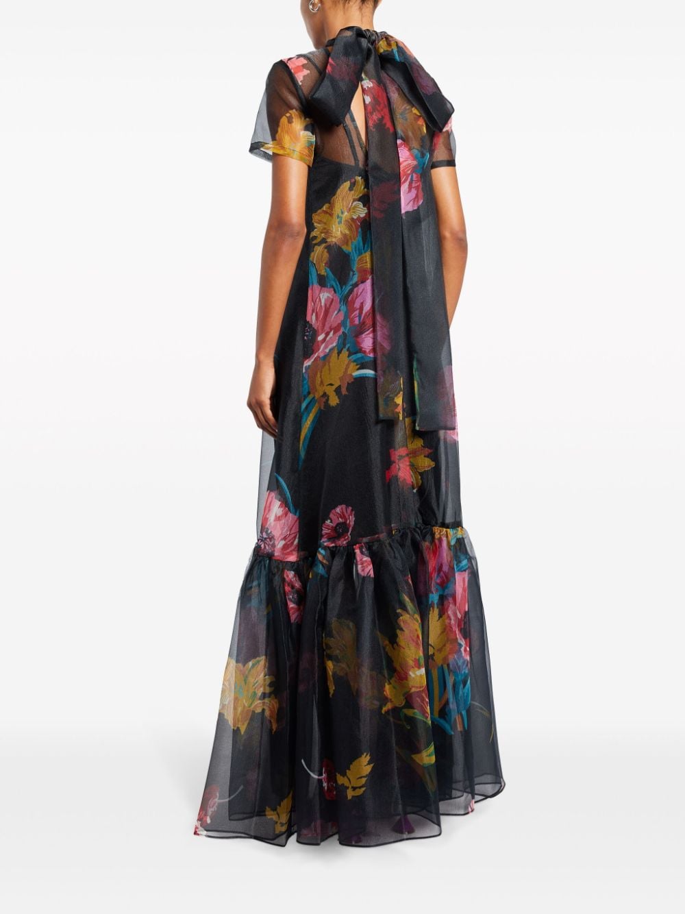 STAUD Calluna floral-print semi-sheer Maxi Dress - Farfetch