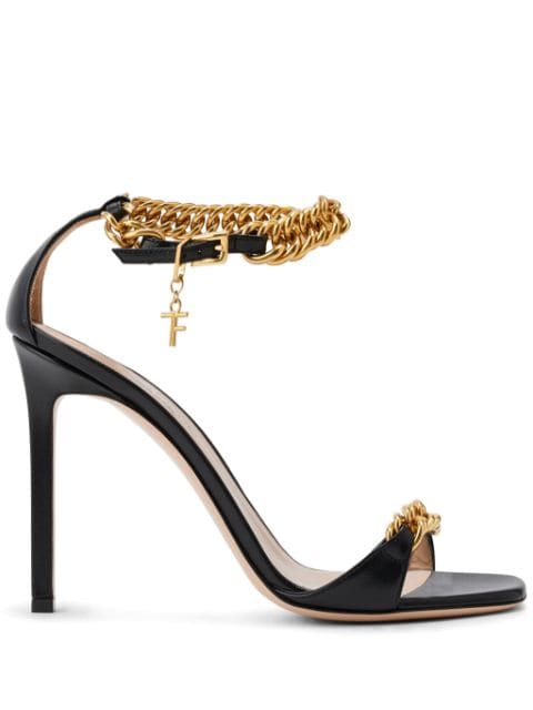 TOM FORD Zenith 105 mm sandalen met schakelketting