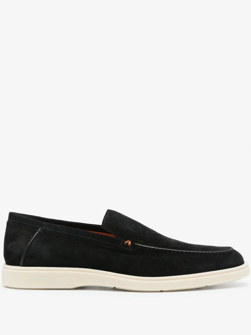 Santoni лоферы с контрастной строчкой | черный | Image 1