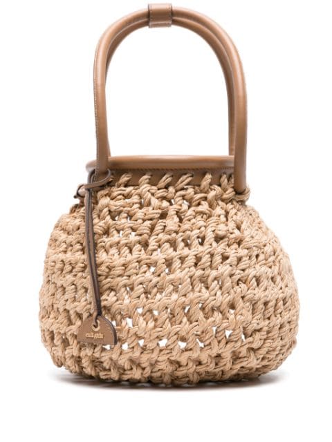 Cult Gaia Enya interwoven tote bag