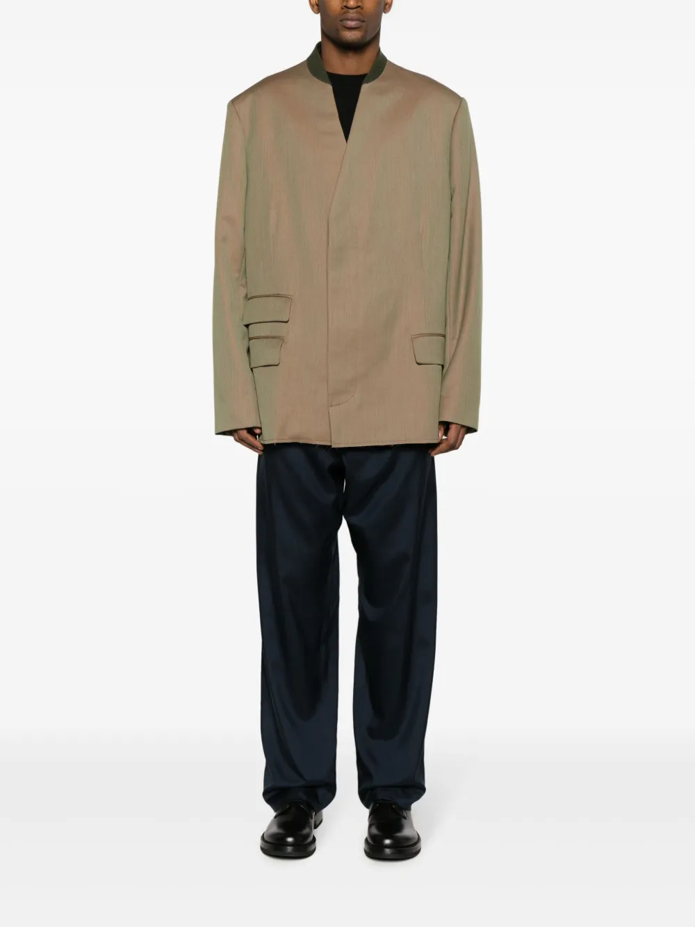 Affordable Maison Margiela tapered-leg silk trousers Men