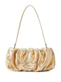 STAUD Bean metallic-finish shoulder bag - Gold