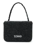 STAUD Carmen beaded tote bag - Black