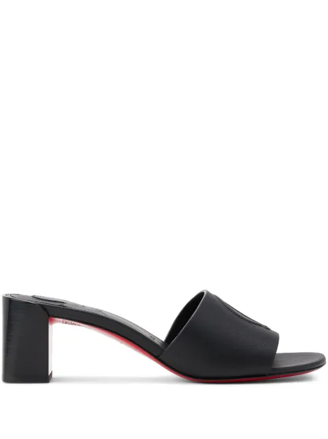 Christian Louboutin 소 CL 가죽 뮬 55mm