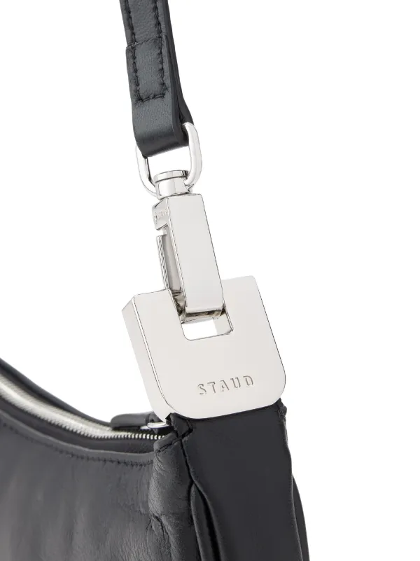 STAUD Walker Leather Cross Body Bag | Black | FARFETCH