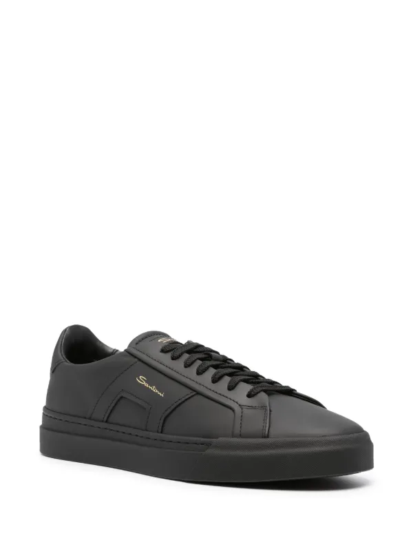 スニーカー SANTONI Tumbled leather Double Buckle trainer Santoni Tumbled Leather Double Buckle Trainer for Men | Lyst