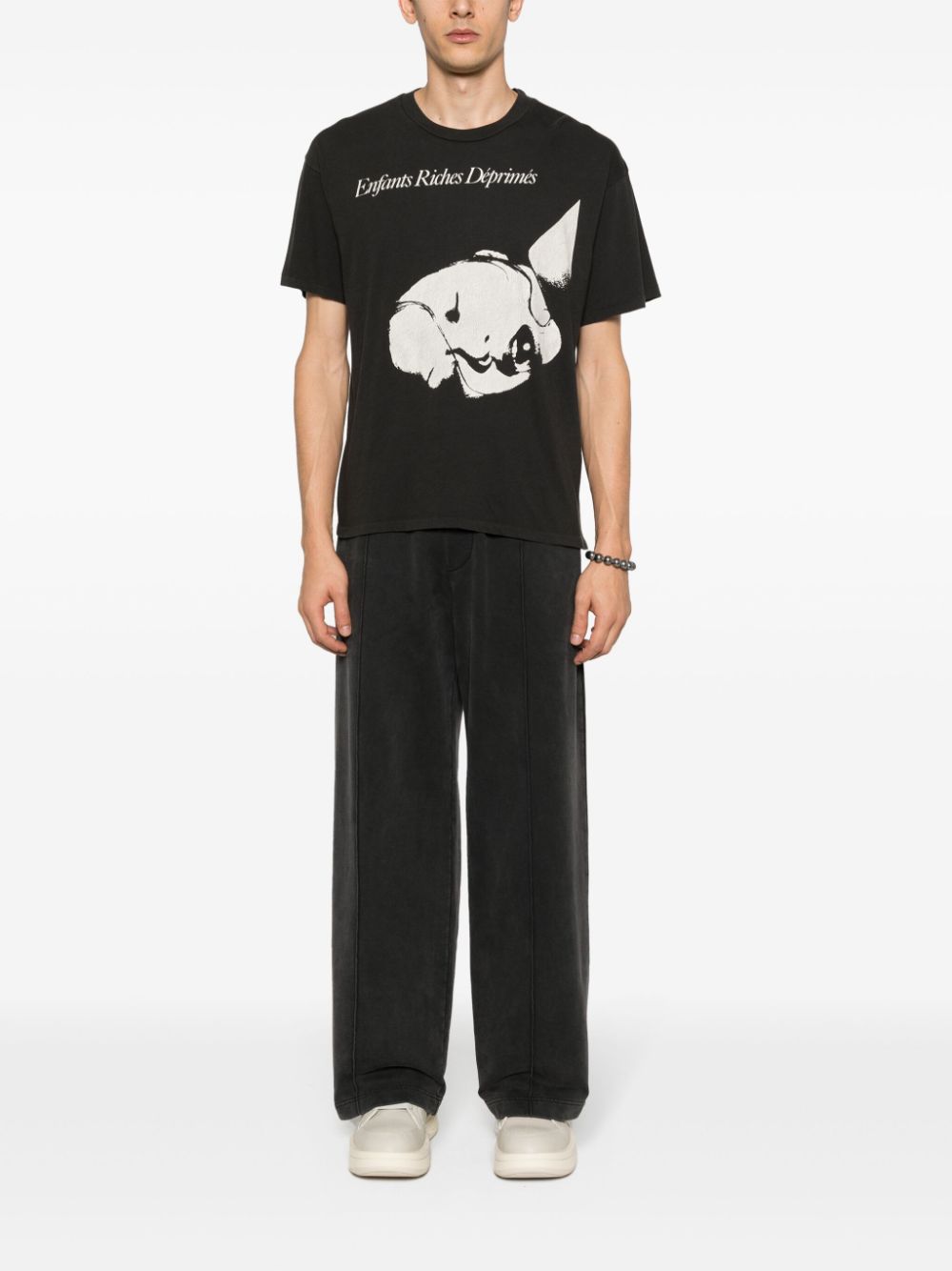 Shop Enfants Riches Deprimes Logo-print Cotton T-shirt In Black