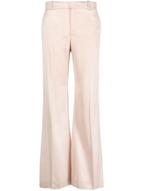 Chloé pantalones acampanados con tiro alto