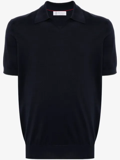 Brunello Cucinelli playera tipo polo manga corta