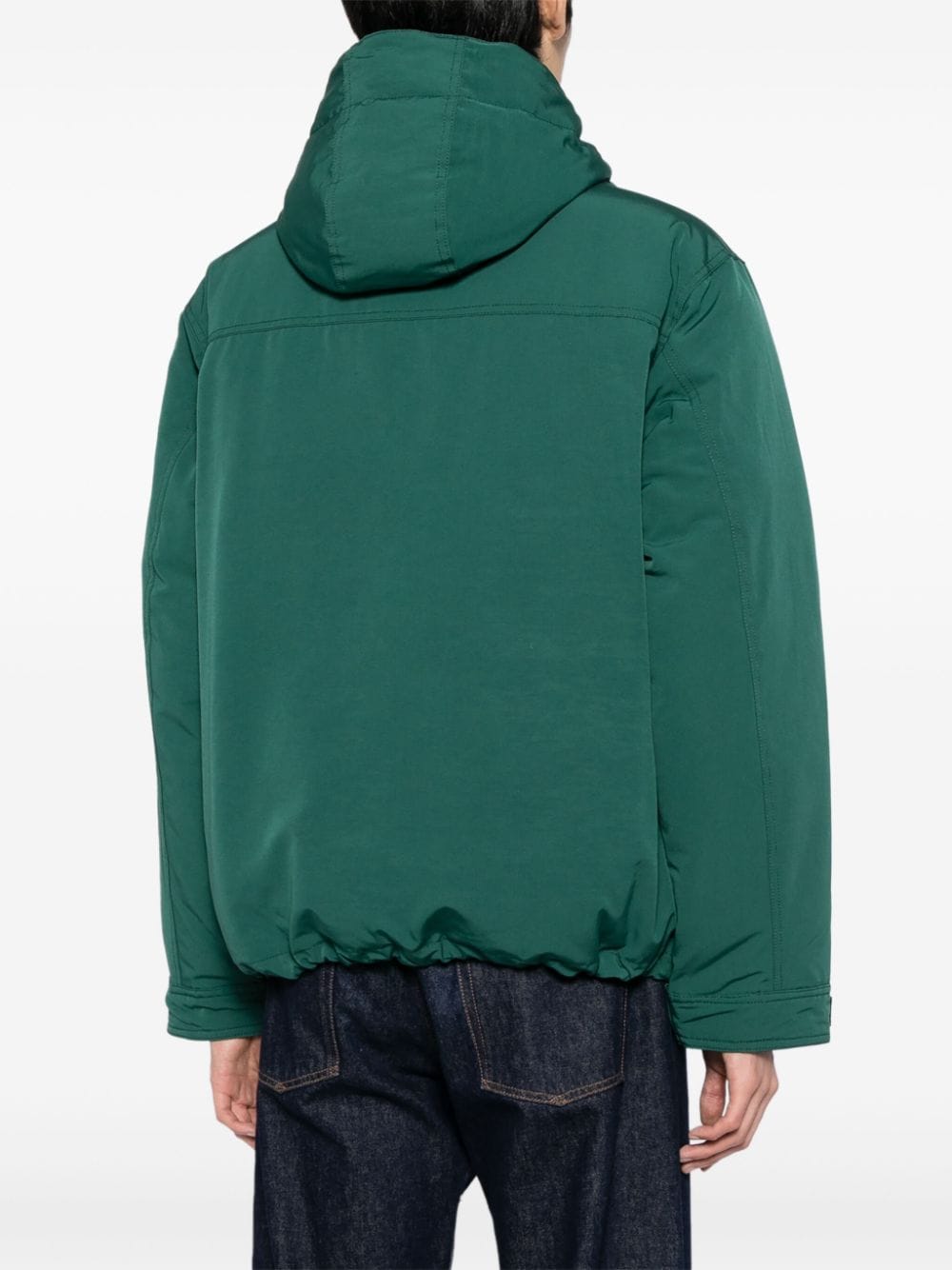 Shop Chocoolate Logo-appliqué Hooded Jacket In Green