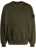 Stone Island Compass-badge ribbed-knit jumper - Green