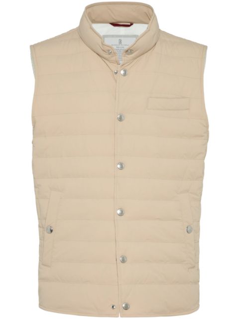 Brunello Cucinelli quilted sleeveless gilet Men