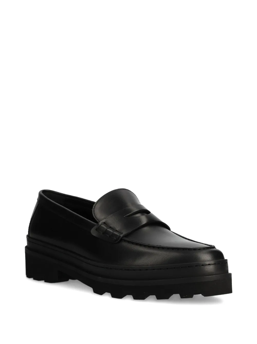 A.P.C. penny-strap leather loafers - Zwart