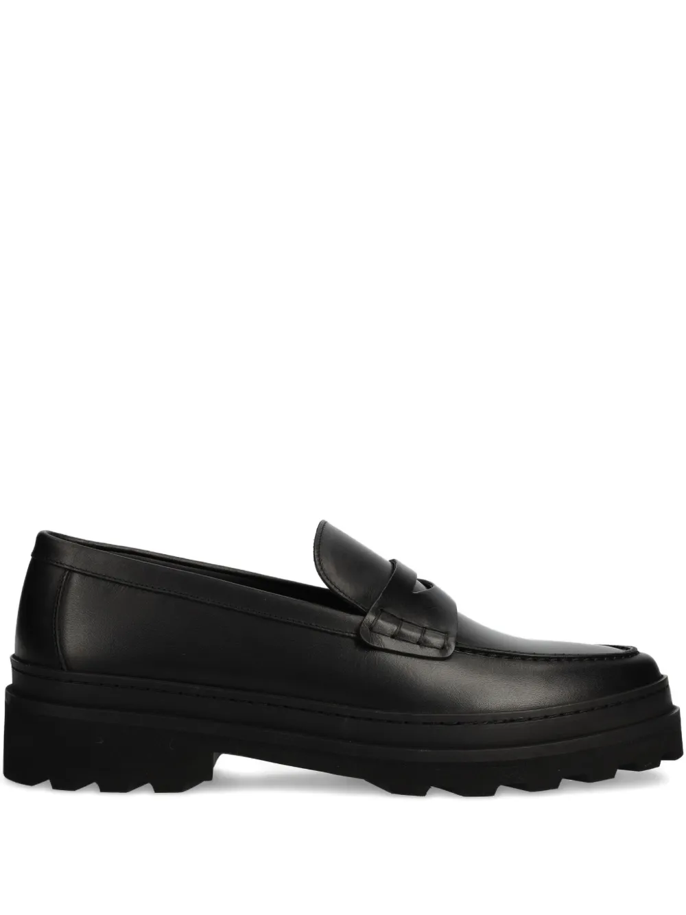 A.P.C. Leren penny loafers Zwart