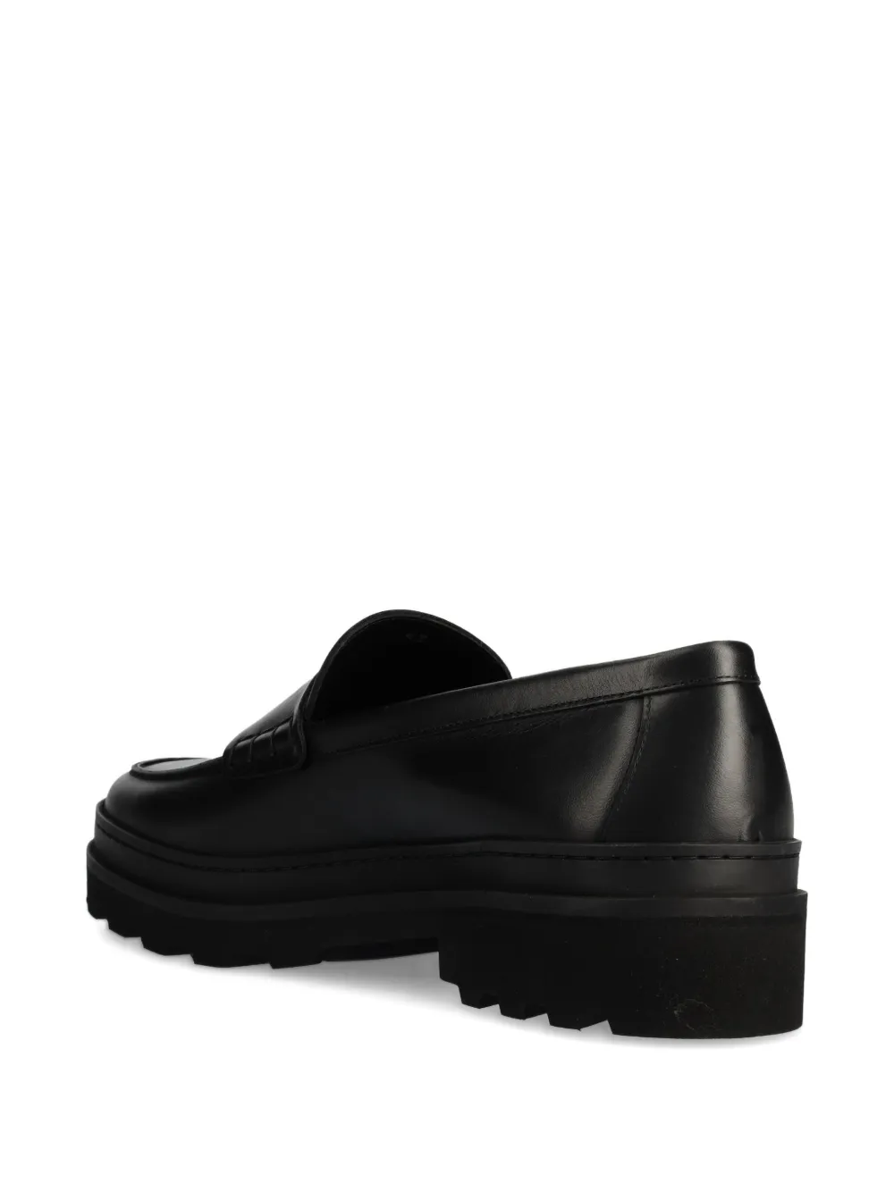 A.P.C. Leren penny loafers Zwart