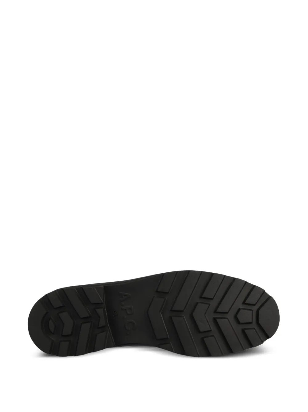 A.P.C. Leren penny loafers Zwart