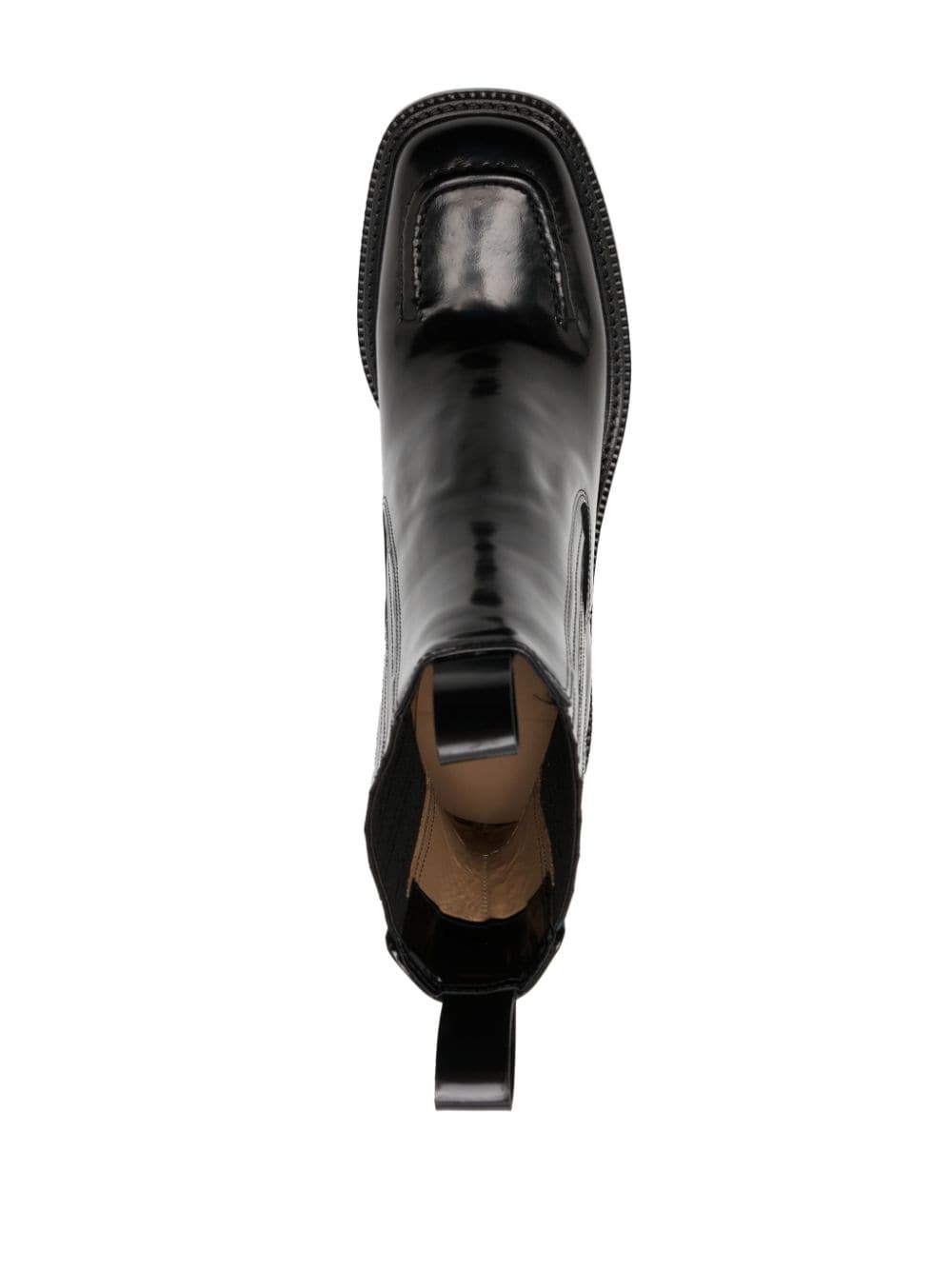 Shop Maison Kitsuné 90mm Chelsea Leather Boots In Black