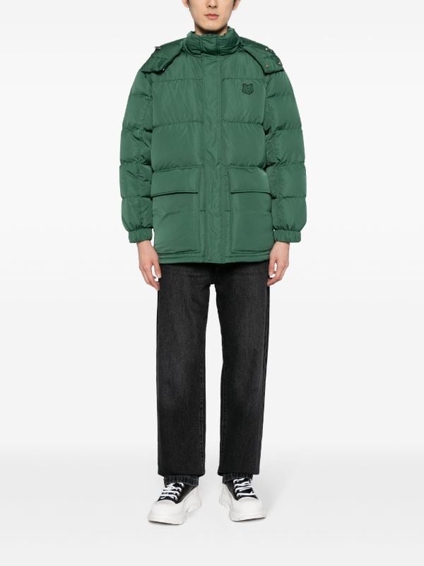 Maison Kitsuné Fox-patch Hooded Padded Coat - Farfetch