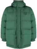 Maison Kitsuné Fox-patch hooded padded coat - Green