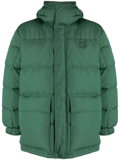 Maison Kitsuné Fox-patch hooded padded coat