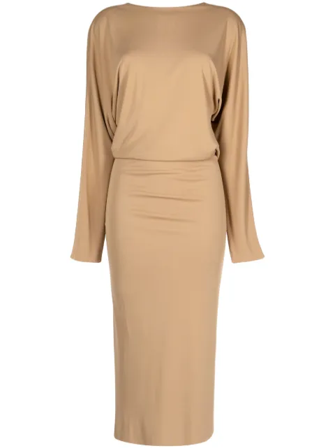 KHAITE The Trina open-back midi dress