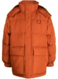 Maison Kitsuné Chillax Fox-motif padded coat - Orange