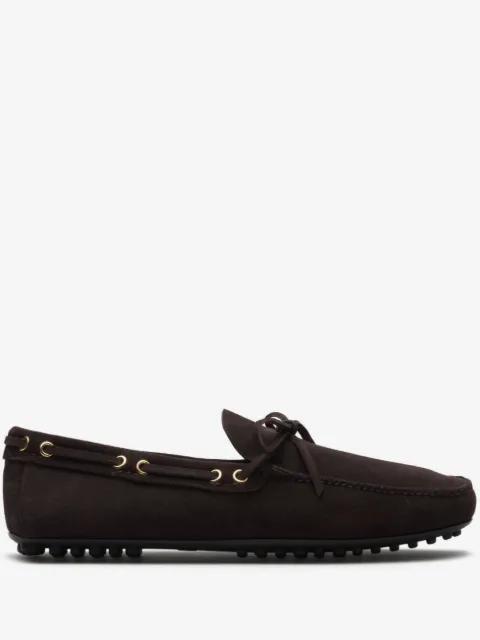 Car Shoe mocasines drive de gamuza con detalle de borlas