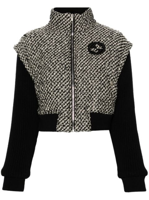 Gucci Interlocking G bouclé bomber jacket