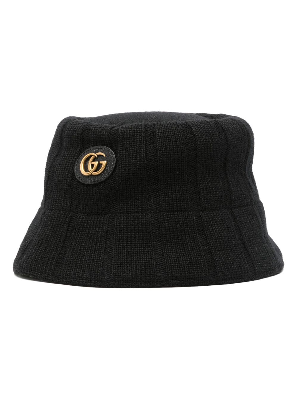 Gucci Double G wool bucket hat - Schwarz