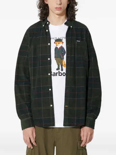 Barbour check corduroy shirt