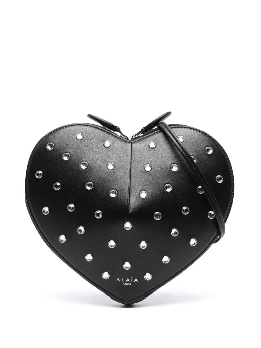 Image 1 of Alaïa Le Coeur crystal-embellished crossbody bag