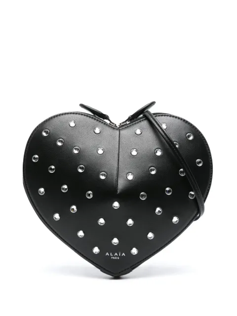 Alaïa Le Coeur crystal-embellished crossbody bag