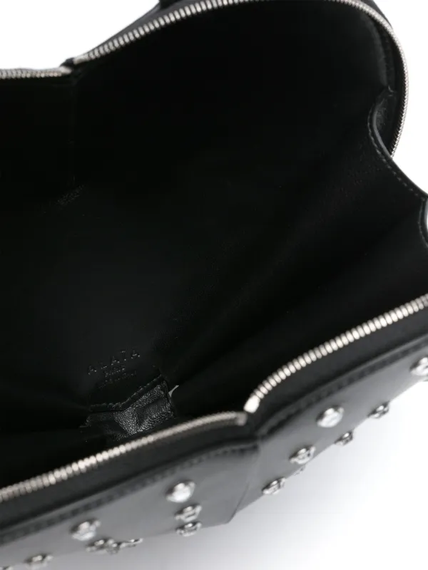 Alaïa Le Coeur crystal-embellished Crossbody Bag | Black