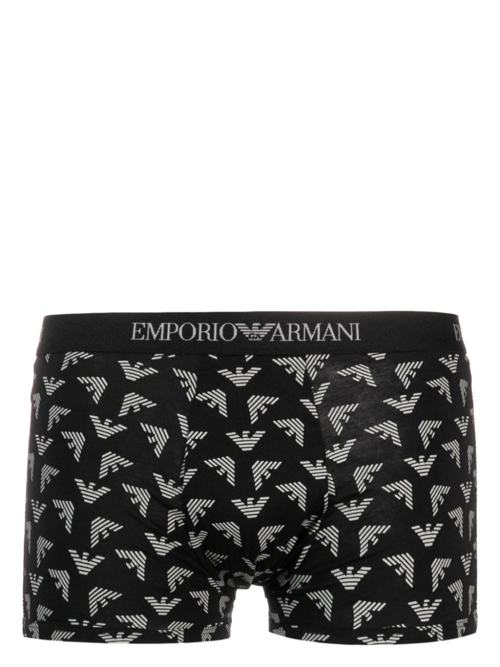 Emporio Armani Drie slips met logoband Wit