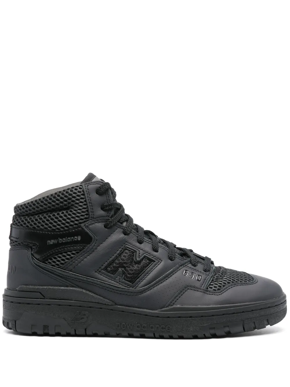 Junya Watanabe BB650 leather sneakers Black