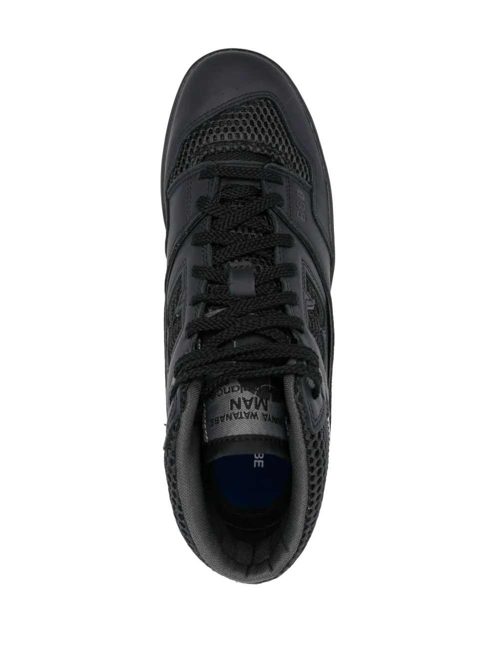Junya Watanabe BB650 leren sneakers Zwart
