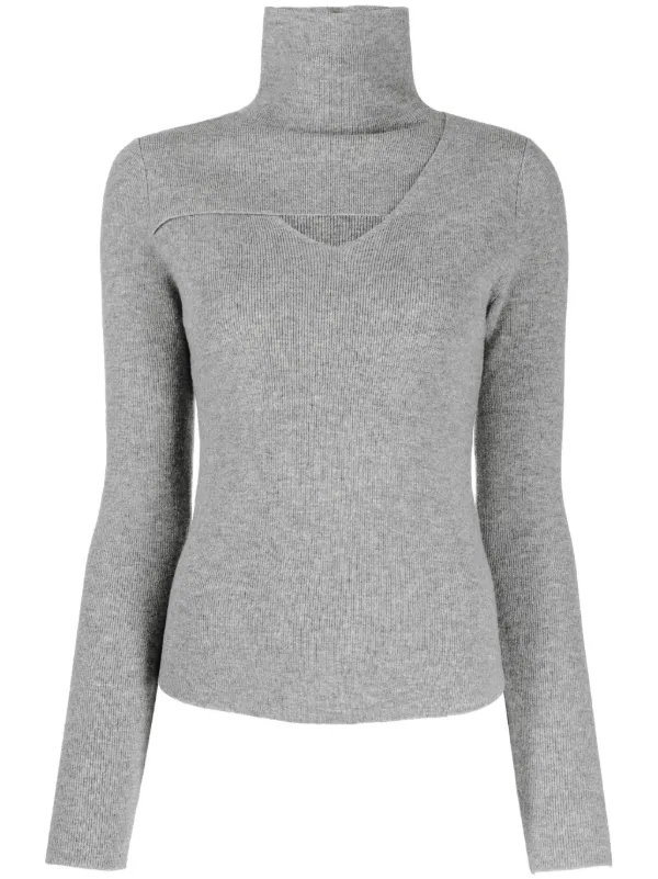 High neck wool jumper best sale