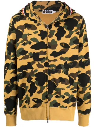 A BATHING APE® 1st Camo Shark zip-up Hoodie - Farfetch