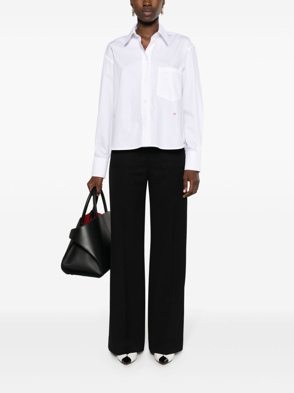 Image 2 of Victoria Beckham camisa con logo bordado