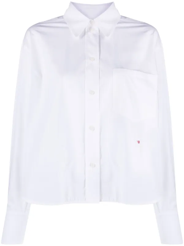 Victoria Beckham ロゴ シャツ | ホワイト | FARFETCH JP