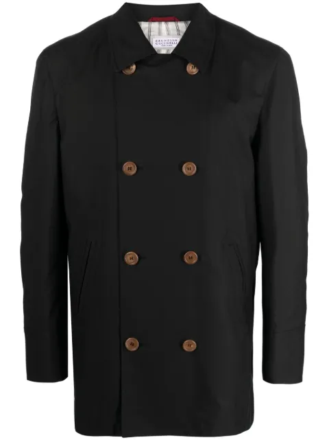 Brunello Cucinelli double-breasted gabardine jacket