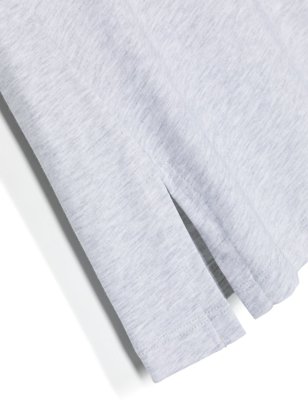 Shop Msgm Logo-print Cotton Dress In Grey