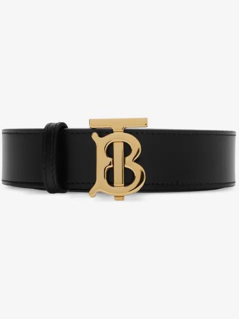 Burberry Cinto dupla face TB de couro