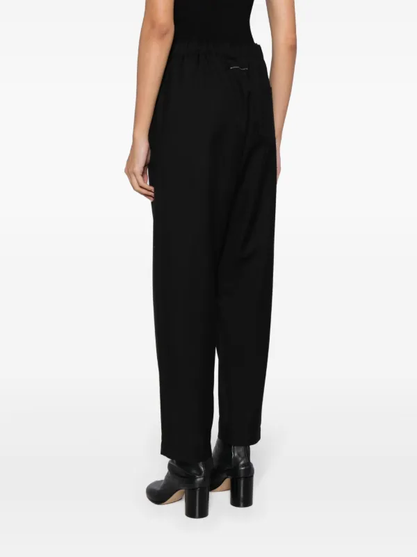 【MAISON MARGIELA】クロップドパンツ ブラック MM6 Maison Margiela クロップドパンツ | ブラック | FARFETCH JP