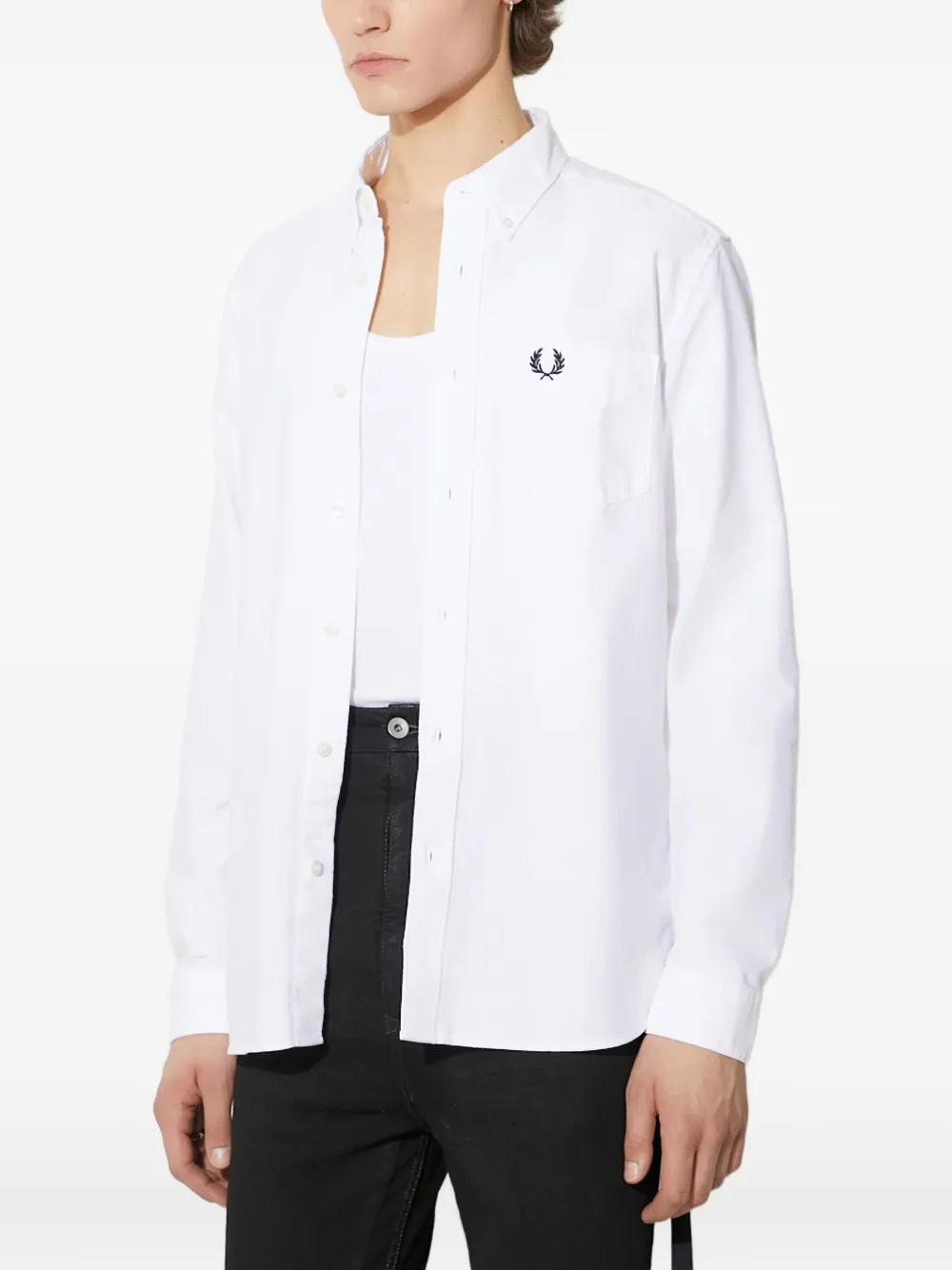Fred Perry Katoenen overhemd Wit