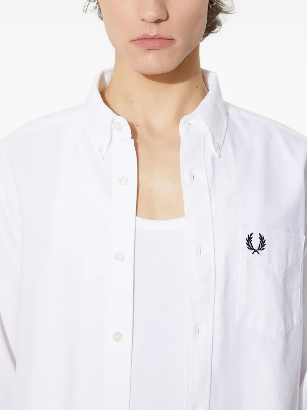 Fred Perry Katoenen overhemd Wit