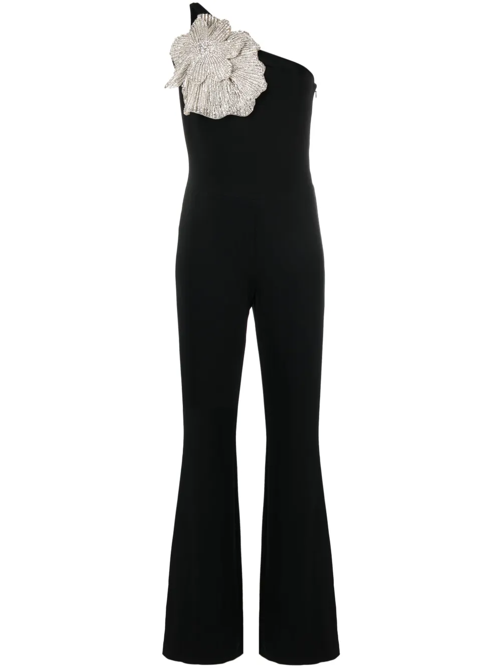 Loulou Asymmetrische playsuit Zwart