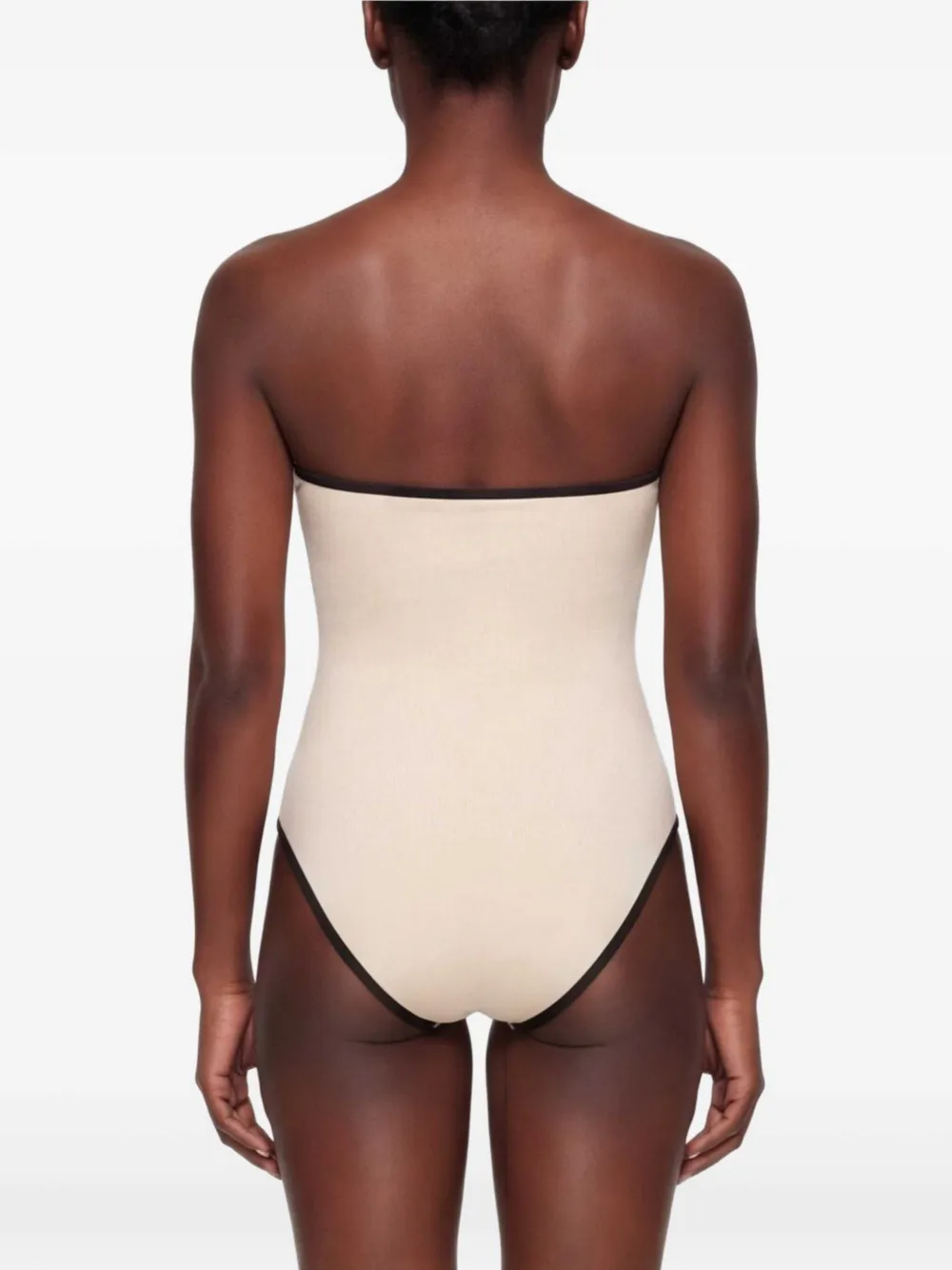 TOTEME Badpak met contrasterende afwerking Beige